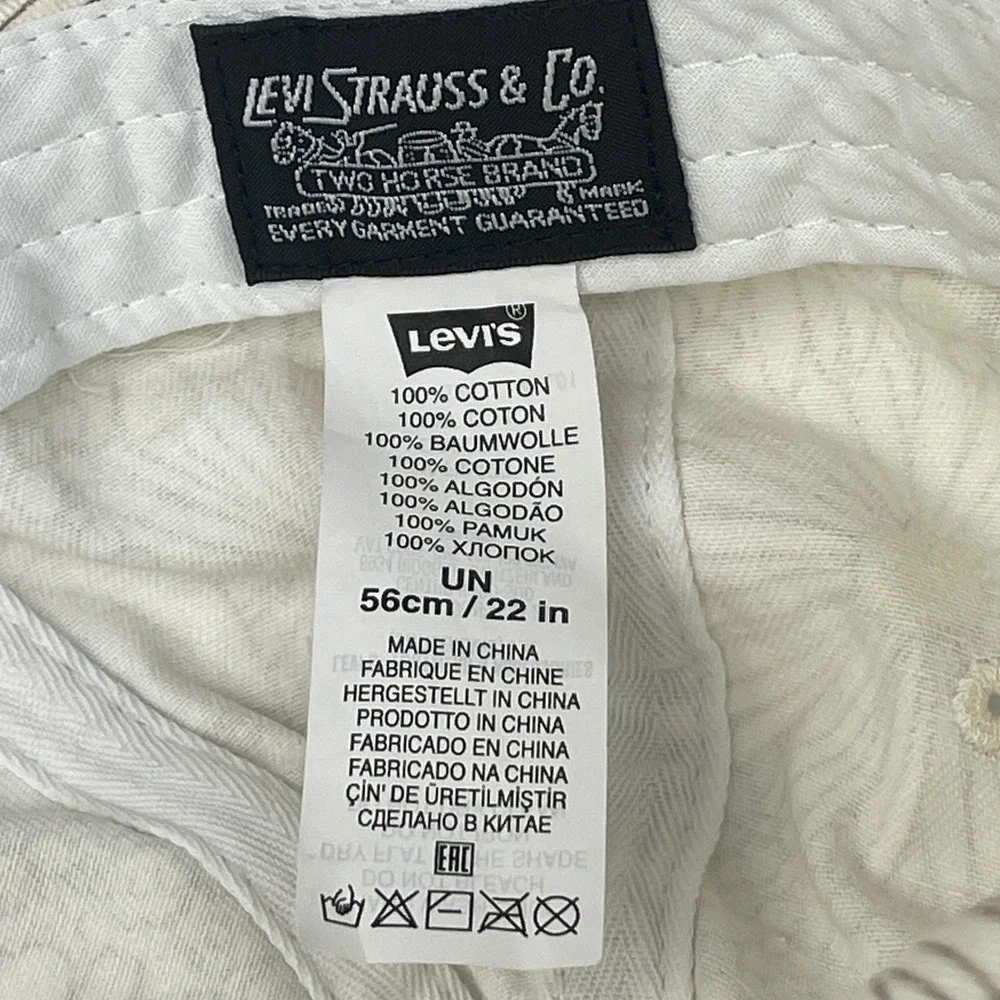 Levi's Hat Women OS Floral Daisy Print Multicolor Adjustable Buckle EUC